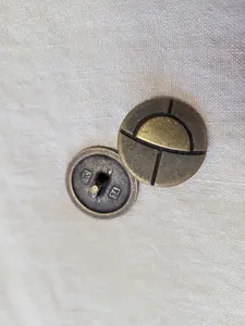 23mm brass graphic shank button
