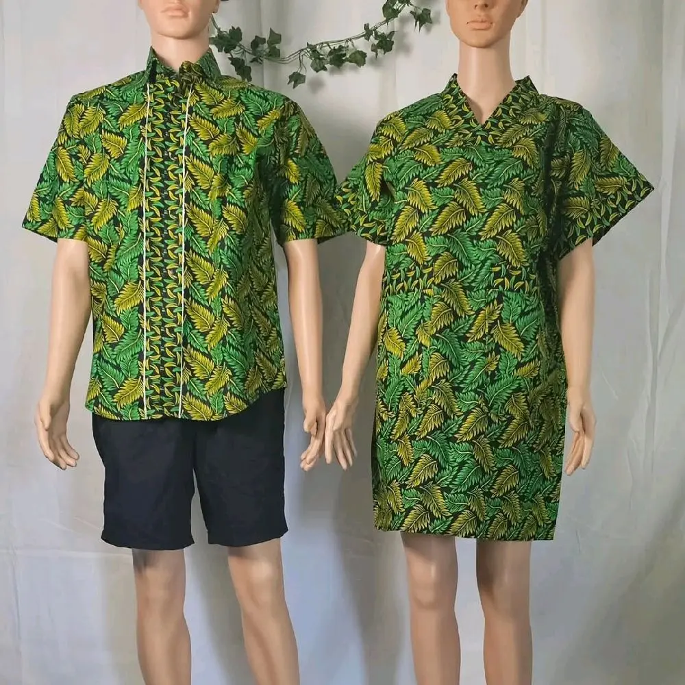 100% Ankara African Print Couple's Outfit