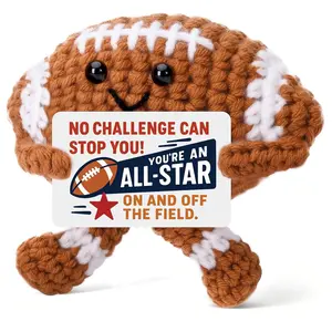 Mini Funny Football Gifts for Boys Men, College Youth Football Accessories Cool Stuff Things Rugby Gifts, Christmas Ornaments Stocking Stuffers Small Stuffed Plush Presents Party Decorations Decor