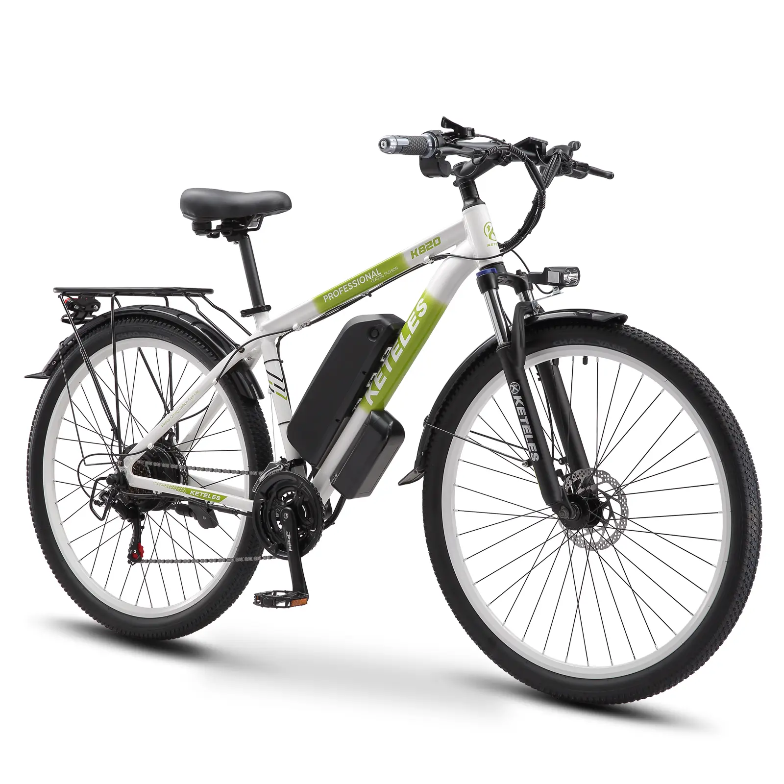 K820 Adult Commuting Electric Bicycle - 29-Inch Tires, 48V17.5AH Detachable Battery, 21-Speed, 30 MPH Maximum Speed