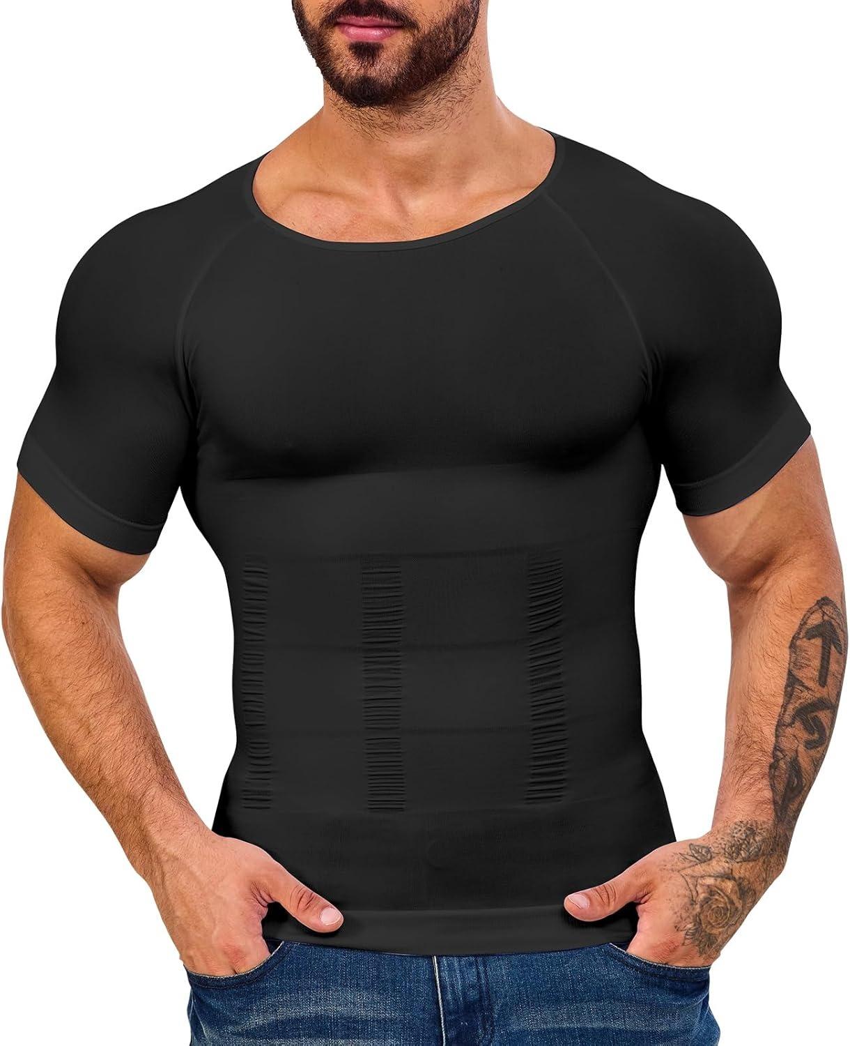 1/2/3/4 Pack Menswear Compression Body Shaper Shapewear Stretchy Short Sleeve Shirt Breathable Lightweight Comfy Workout Tank Top Sports Vest Fitness Tee Gym Exercise Activewear Elastic Formal Fabric Casual Natural Dress Soft Mesh 1/2/3/4 Pack Menswear Compression Body Shaper Shapewear Stretchy Short Sleeve Shirt Breathable Lightweight Comfy Workout Tank Top Sports Vest Fitness Tee Gym Exercise Activewear Elastic Formal Fabric Casual Natural Dress Soft Mesh