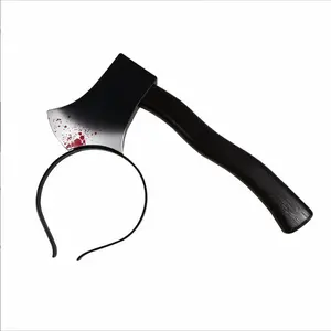 Halloween props head-piercing blood kitchen knife horror party zombie cosplay trick saw headband simulation axe