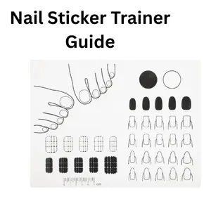 CHRISTMAS GIFT Silicone Nail Practice Mat for Acrylic & Gel Nails – Reusable Nail Art Training Pad, Polish Coloring Palette, Stamping Plate & Sticker Guide Table Cover for DIY Manicure Tools