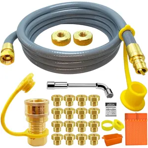 5249  Gas Conversion Kit for  Grill 28" 36" Griddle,  to  Gas Conversion Kit w/10ft  Gas Hose,  Grill Tool Mat,  Cup Liners, 3/8" Quick Connect Etc.
