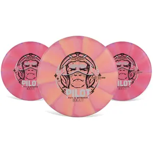 Streamline Disc Golf Putter 3-Pack Cosmic Electron Firm Pilot Orange,Red 171g