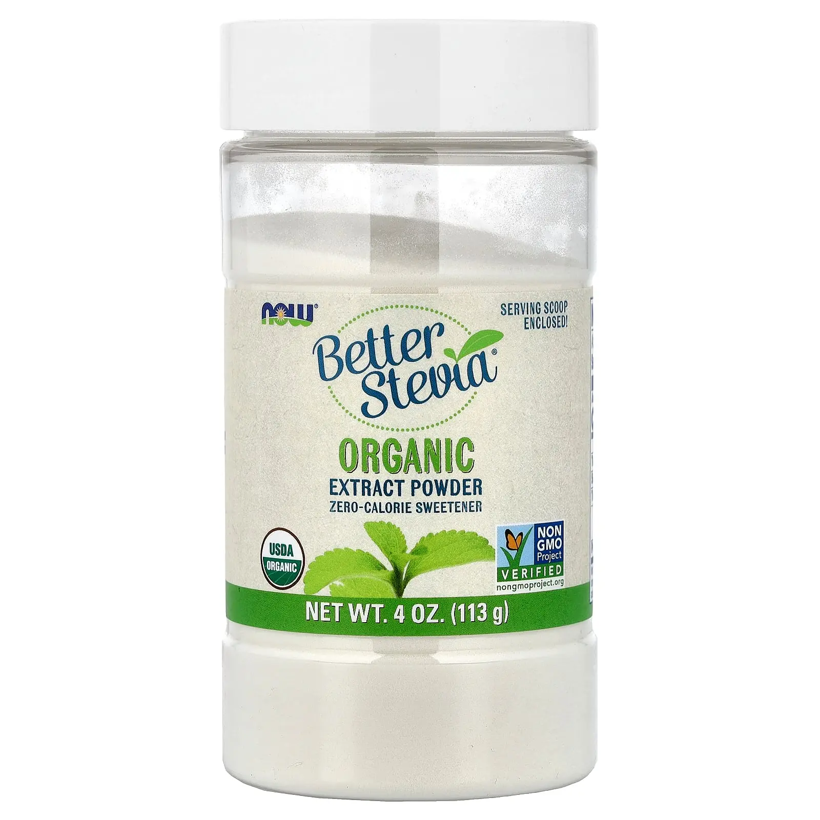 NOW Foods Better Stevia®, Organic Extract Powder, 4 oz (113 g) NOW Foods Better Stevia®, Organic Extract Powder, 4 oz (113 g)