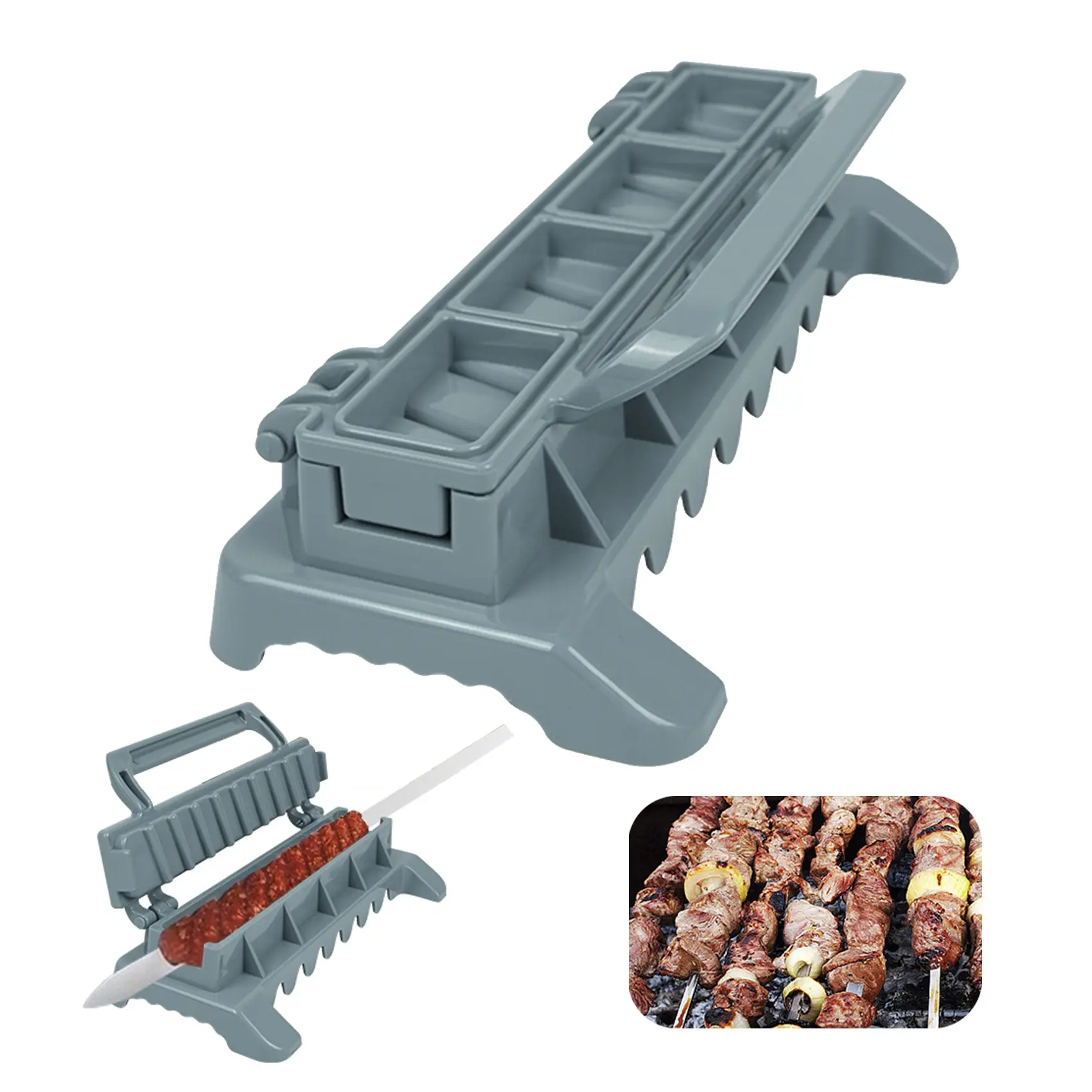 Large Kebab Maker Press, Plastic Kabab, Manual Kabob Mould, Barbecue Skewers Form Your Kofta Kebab Like a Traditional Chef Handmade Kebab, Barbecue Accessories Home, Grilling Accessories, Barbecue Utensils, Bbq Tools, Barbecue Cooking Kitchen