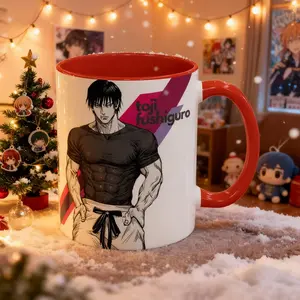 Toji Anime Mug, Unique Manga Coffee Mug, Otaku Gift (Flat Printed Design)