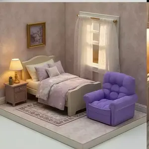 Creative Sofa for Kids Room Decor, Holiday Gift for Day, Miniature Dollhouse Sofa Model, Unique Display Ornament