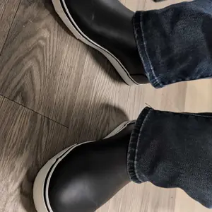 Furuian Men's Deck Boots  Fishing Boots Rain boots work shoes Professional Waterproof&Non-Slip Walking Ankle Booties Slip On Neoprene Rubber Footwear Chelsea Boots Men botas para hombre for Gardening Fishing Boating Camping Sailing Fathersdaygift Boy