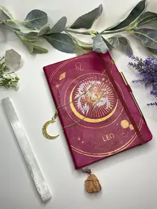 Leo Journal w/ Sun Stone Crystal