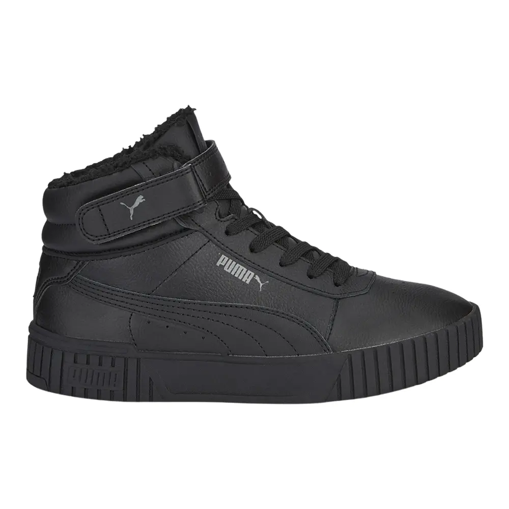 PUMA Womens Carina 2.0 Winter Mid Sneakers Shoes Casual - Black PUMA Womens Carina 2.0 Winter Mid Sneakers Shoes Casual - Black