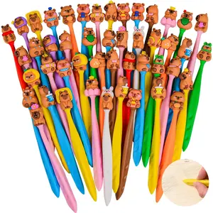 48 count Cute Capybara Bobblehead Eraser for Pencils Kawaii Erasers Cute Fun Cartoon Erasers Supplies Birthday Classroom Gifts