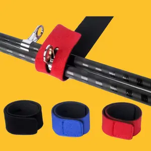 Thick Lure Rod Belt with Magic Tie for Fishing Equipment, Durable Fishing Rod Strap Ideal for Anglers and Outdoor Adventures