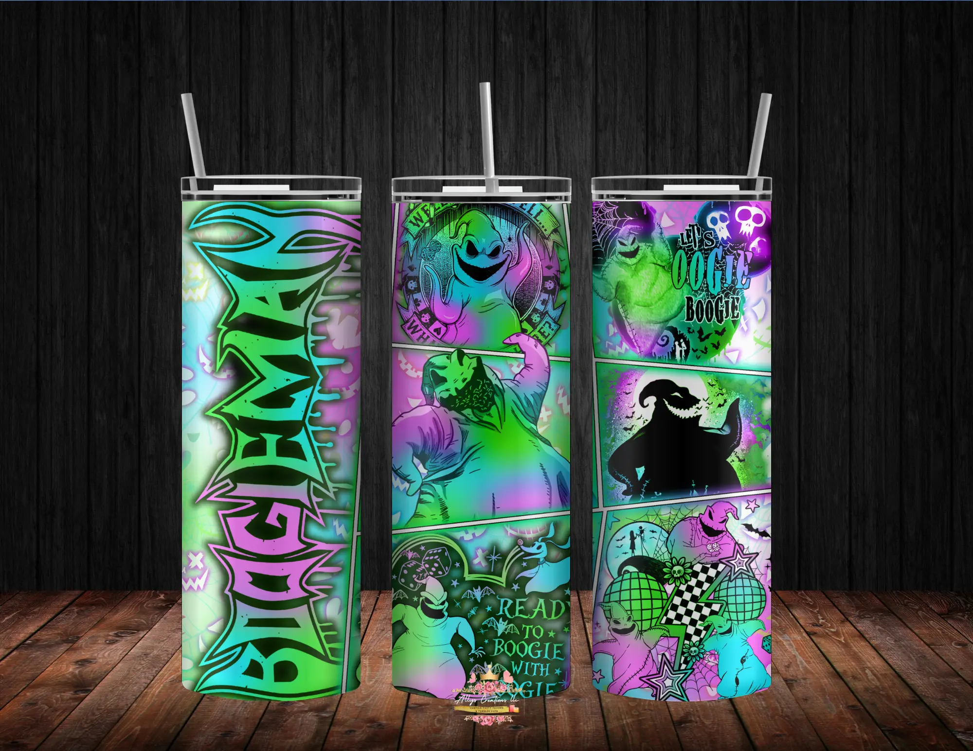 Nightmare before Christmas Oogie Boogie 20oz Tumbler Cup with Reusable Straw and Cleaning Kit - Portable & Washable - Drinkware, Bottle - Mug, Water Bottles skinny tumbler festive drink stainless steel cute travel coffee stylish gifts