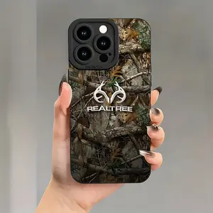 Phone Case - R-Realtree Real Tree Camo Phone Case Compatible with for Iphone 17, 16E, 16, 15, 14, 13, 12, 11 Mini, Pro, Max, Air, X, Plus, Featuring a Soft TPU Back Cover That Is Anti-Fall