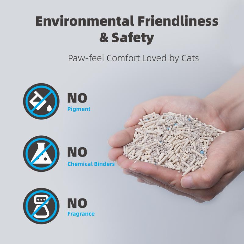 ZuttoNyan 5-in-1 Tofu Mixed Cat Litter,Fast Clumping,Dust Free,Low Tracking,Odor free,Flushable
