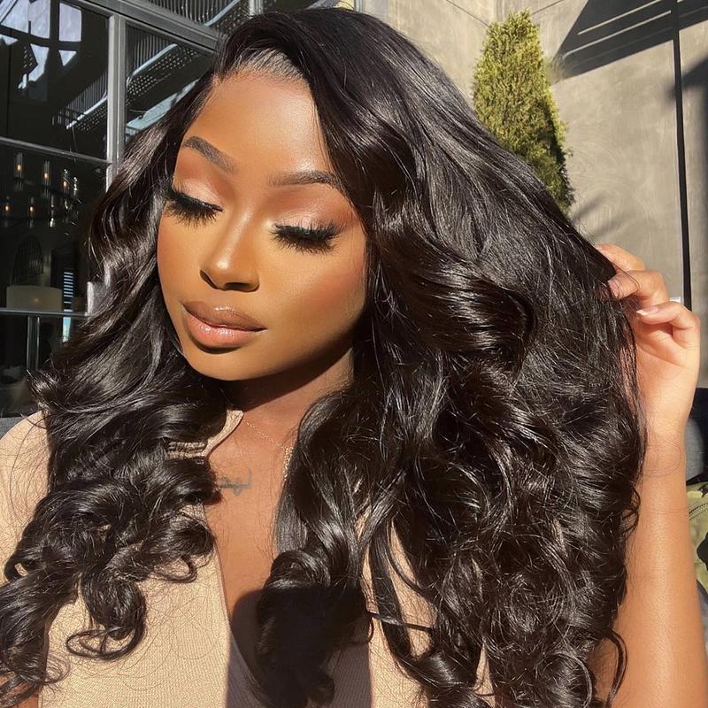 OQ HAIR Body Wave 9x6 HD Lace Wear Go Glueless Wigs Pre Cut Bleached Tiny Knots Lace Front Wigs Human Hair Plucked Natural Hairline