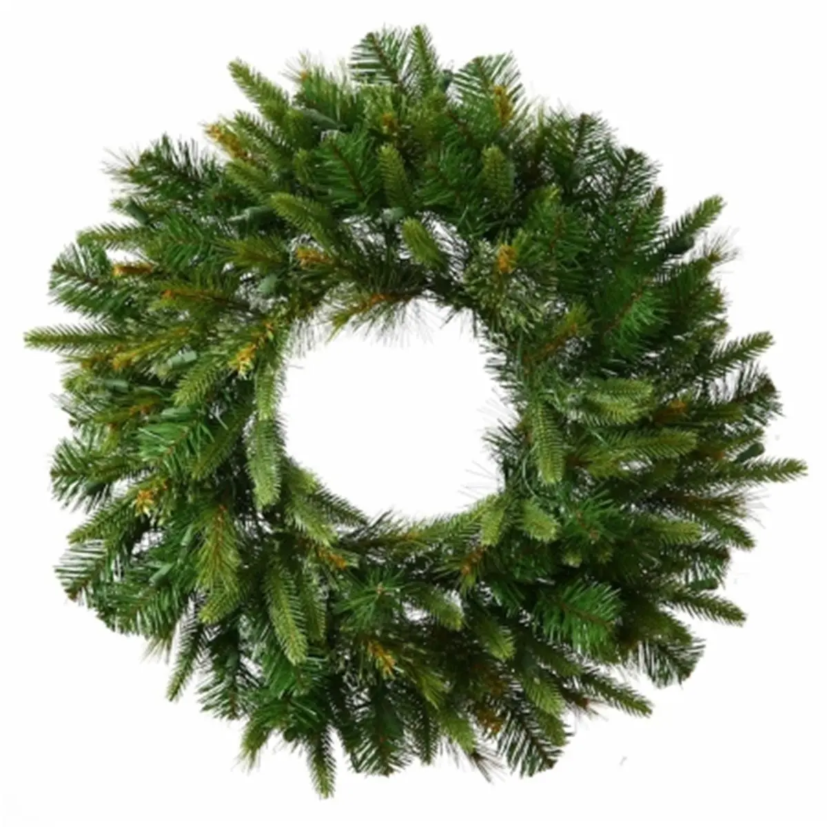 212 MAIN 24 in. Cashmere Christmas Wreath - 120 High-Tip-Count PE/PVC Ornaments, Festive Home Room Decoration