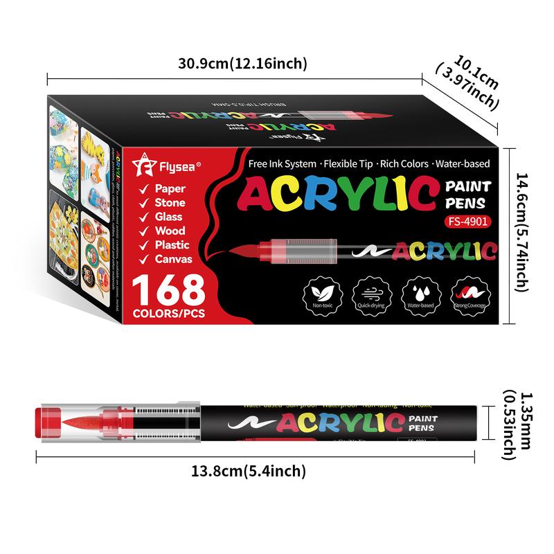 168/120 Acrylic Markers，Coloring Markers，DIY Enthusiast，Best Art Markers，Colorful Markers，Marker Pen Set