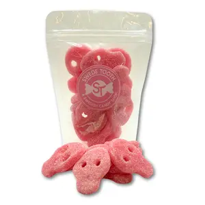 Sour Pinky Skulls-Swedish Candy-6oz-Bonbon-Chewy Candy