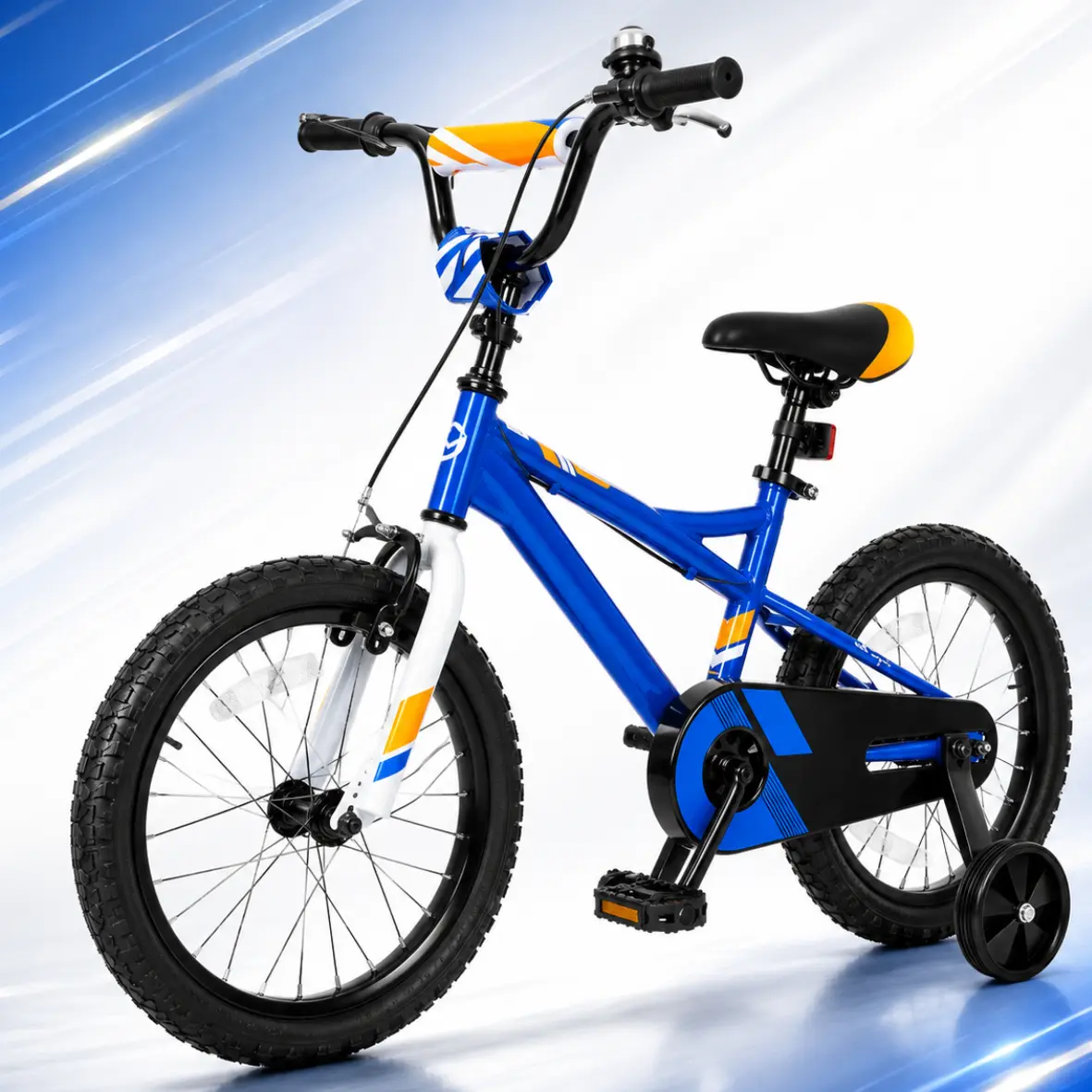 14/16/20 Inch Kids BMX-Style Bike Bicycle for Boys & Girls Ages 3-12, Coaster Brake Steel Frame Adjustable Seat & Handlebar Training Wheels Included Multiple Colors
