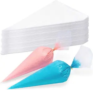 200 Pcs 12 Inch Tipless Piping Bags, Disposable Thick Plastic Pastry Bags for Frosting, Anti-Burst Icing Bag for Decorating Cakes, Cupcakes, Cookies & Baking
