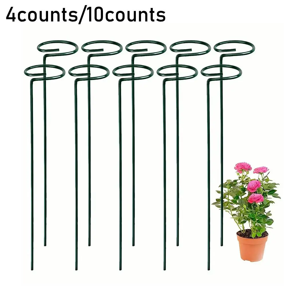 Garden Plant Stakes, Metal Single Stem Plant Support Rack, Flower Support Rack for Tomatoes, Orchid, Peony, Rose, Plant Support Rack for Home Garden, 