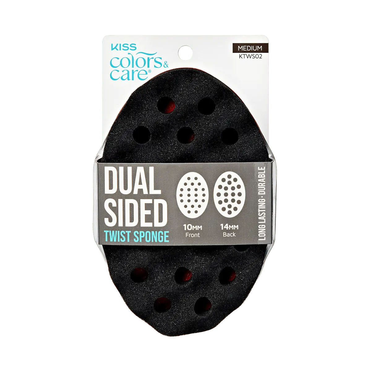 Kiss Colors & Care Dual Sided Twist Sponge - Medium | Sponge Brush, 4C Curl Sponge, Hair Accessories Kiss Colors & Care Dual Sided Twist Sponge - Medium | Sponge Brush, 4C Curl Sponge, Hair Accessories