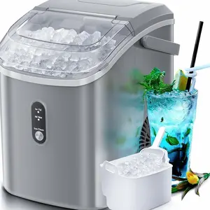 Nugget Countertop Ice Maker with Soft Chewable Pellet Ice - grey