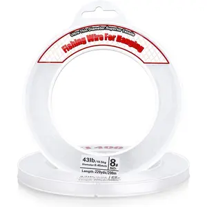 Clear Fishing Wire, Acejoz 656FT Fishing Line Clear Invisible Hanging Wire Strong Nylon String Supports 40 Pounds for Balloon Garland Hanging Decorations