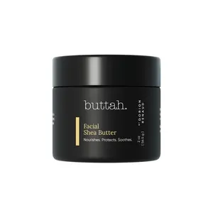 [Buttah Skin] Natural Shea Butter Face Moisturizing Balm - Organic, Lightweight, Non-Greasy, 2oz for Dry & Sensitive Skin Care Restore Daily