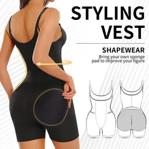 Colombian Postpartum Shapewear Bodysuit, Butt Lifter & Hip Enhancer, Crotch Zipper Easy Wear Design, Plus Size Smooth Compression, Perfect for Mother's Day