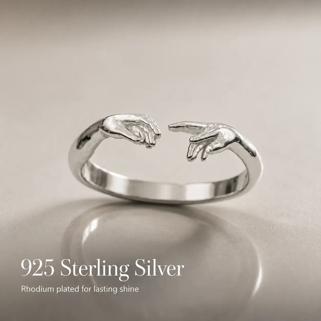 Creation of Adam Ring - Unique Design with Green Cord and Silver Finish