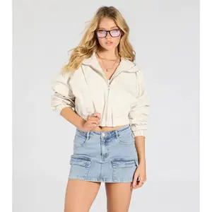 Casual Cool Vibes Hoodie Bomber Jacket