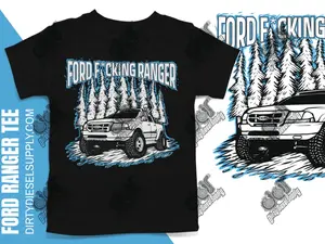 Ford Soft Ranger Tee - Ford Ranger Apparel - Ford Ranger Tshirt Menswear Top Fleece Casual Streetwear Shortsleeve
