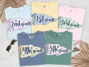 Comfort Colors Teacher Team Shirts, Back to School Shirt, Grade Level Team Tees, Teacher Gift, First Second Third Fourth Fifth Grade