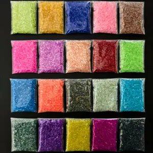 20colors, 1-4MM, 100g AB rainbow broken glass beads - decorative beads, shiny beads are used for jewelry making, nail decoration, DIY epoxy mold filling, suitable for accessories and DIY handicrafts.DIY jewelry, Rainbow Glass Beads, Suitable For Diy Craft