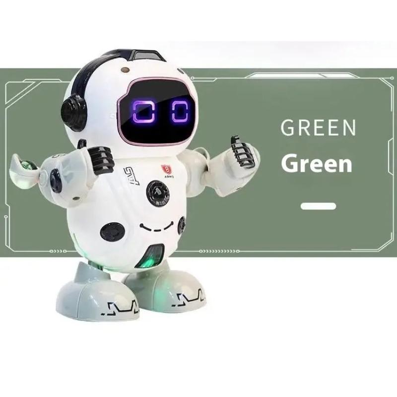Intelligent dancing robot toy with RGB lights and over 10 dance movements - interactive party robot, learning toy, birthday and Christmas gifts, robot Flor, Halloween robot