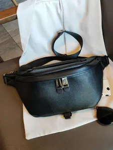 Women's Genuine Leather Chest Bag Soft Waist Pack Crossbody Fanny Pack High-Quality Luxury Design Casual Single Shoulder Crossbody Bag All Seasons