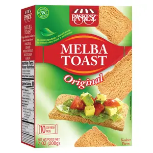 Melba Toast Crackers, Original Flavor, Thin and Crispy, Made with Natural Ingredients, 7 oz Pack crackers