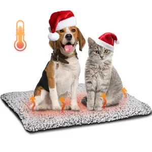Self Warming Cat Bed Pad Self Heating Pet Mat Warmer Bed Mat for Feral and Indoor Washable Thermal Pet Kennel Pad with Anti-Slip Bottom Home Shaped Beds