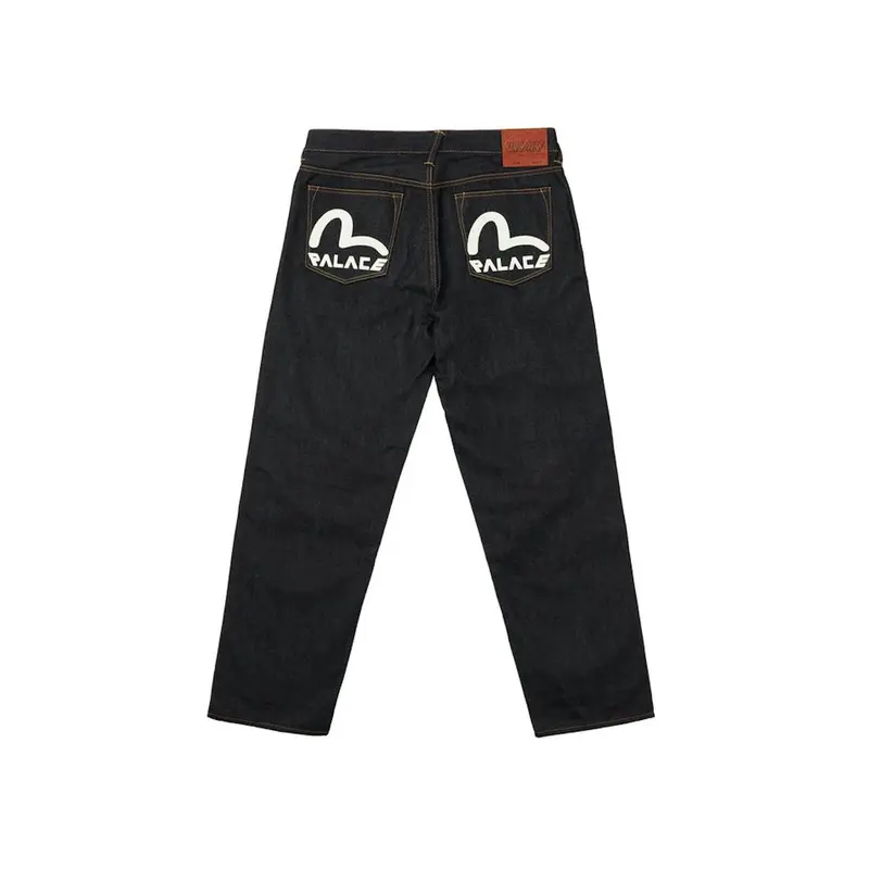 Palace x Evisu 2008 Classic Seagull Denim Jeans Indigo Raw