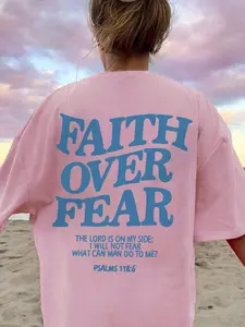 Teenagers College Style Fashion Trendy English Print Casual Loose Fit T-Shirt, Comfortable and Stylish, Perfect for Daily Wear