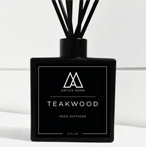 Teakwood Reed Diffuser - Teakwood, Cedarwood, and Clean Woods (5 oz)