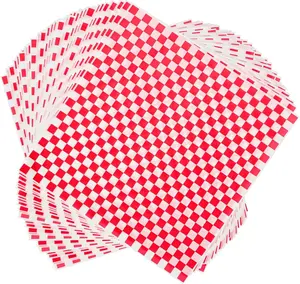 120pcs Wax Paper Sheets for Food, 12x12" Grease Proof Sandwich Wrapping Paper, Premium Deli Paper Sheets, Pre Cut Checkered Food Basket Liners for BBQ, Picnic, Festival, Fair by Neyimqr