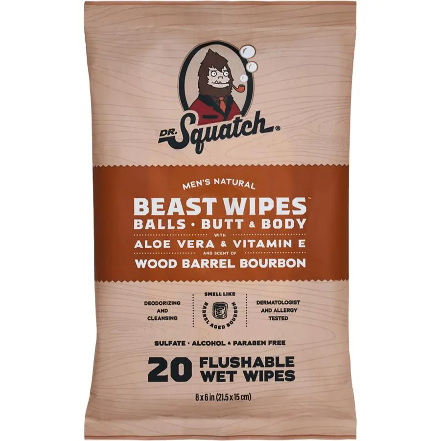 Wood Barrel Bourbon Wipes