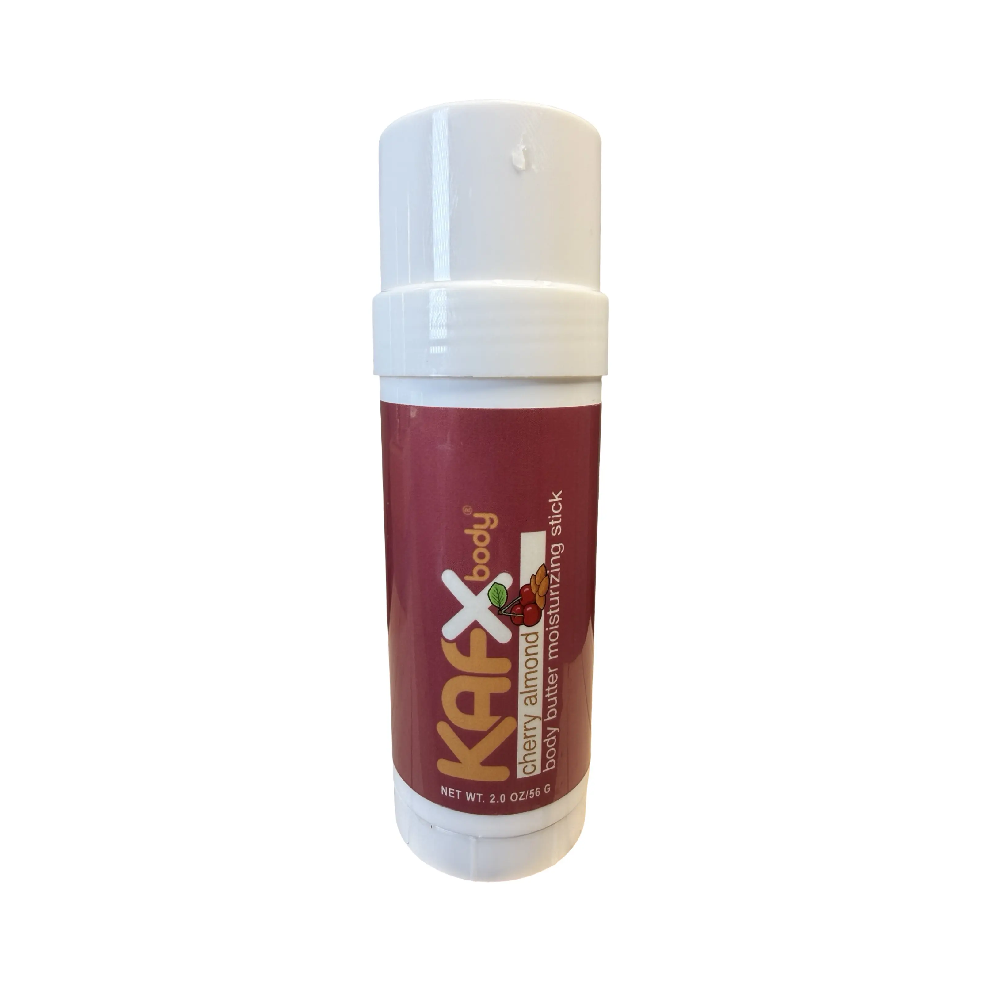KAFX Body Cherry Almond Natural Body Butter 56g Alcohol-Free Coffee Infused Unisex Moisturizer 2.0 oz for Soft Skin Hydrating & Natural Ingredients