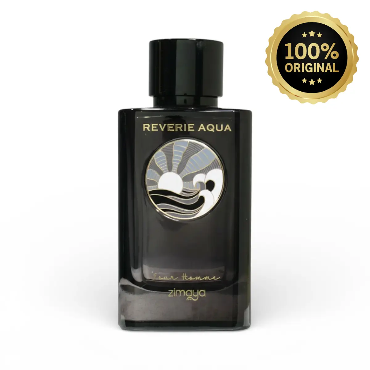 Zimaya Afnan Reverie Aqua Pour Homme 100ml Eau De Parfum Spray - Men's Aromatic Aquatic Perfume, Woody Scent with Cardamom, Lavender, Warm Vetiver Notes, Alcohol-Based Fragrance Single Item, Aromatic Aquatic Parfum