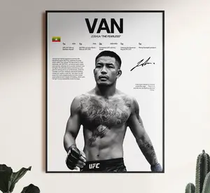 Joshua Van Poster, UFC Flyweight Wall Art, MMA Fighter Print, Joshua Van , Combat Sports Decor, Fearless Fan Gift - POSTER NO FRAME